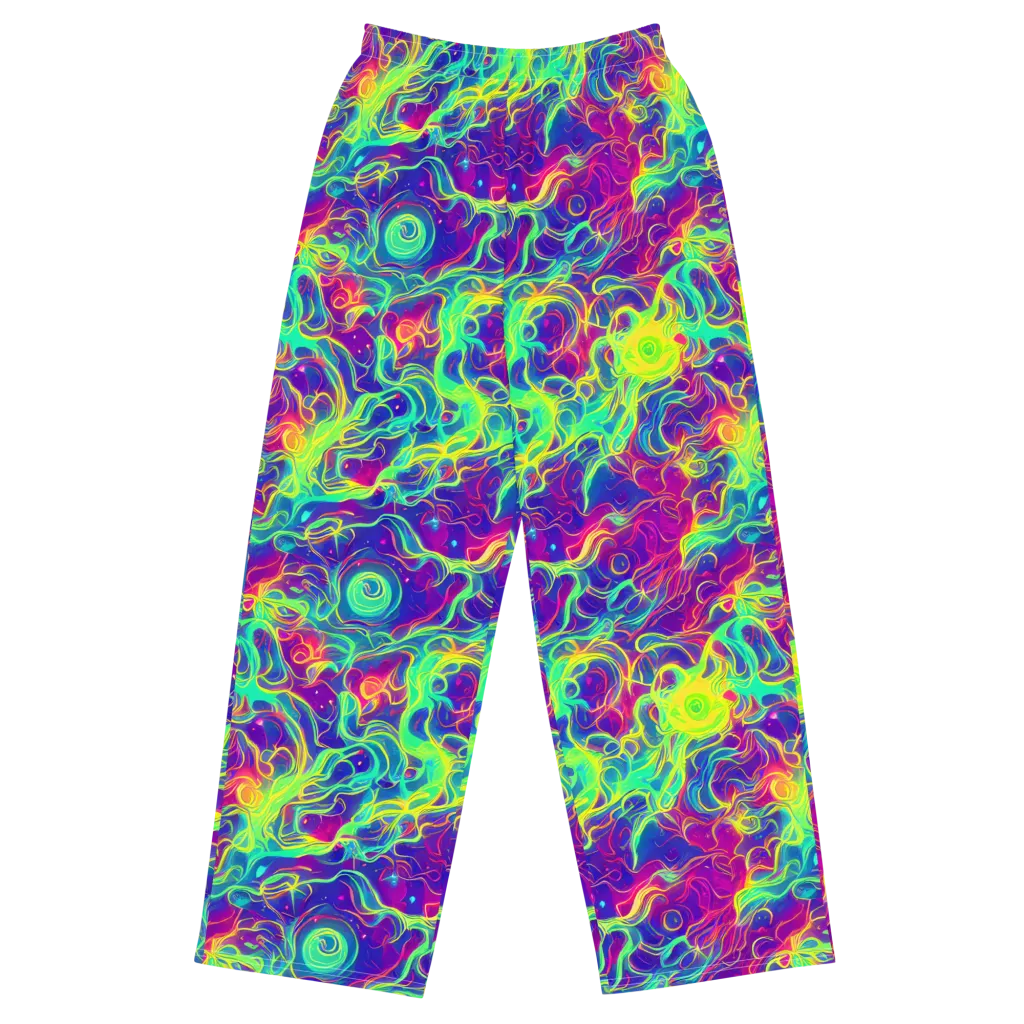 Ultraviolet Reverie on Wide-Leg Pants — Front