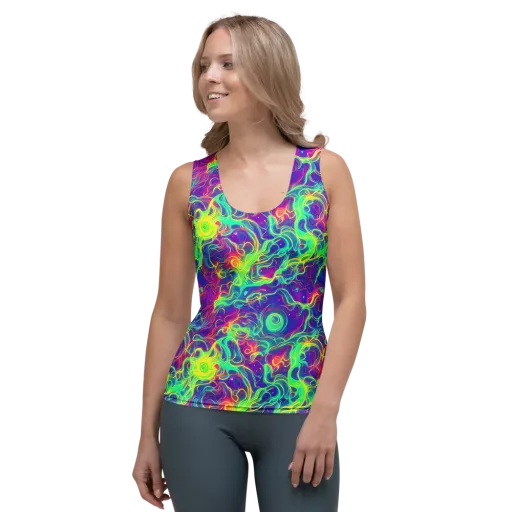 Ultraviolet Reverie on a Women's Tank Top