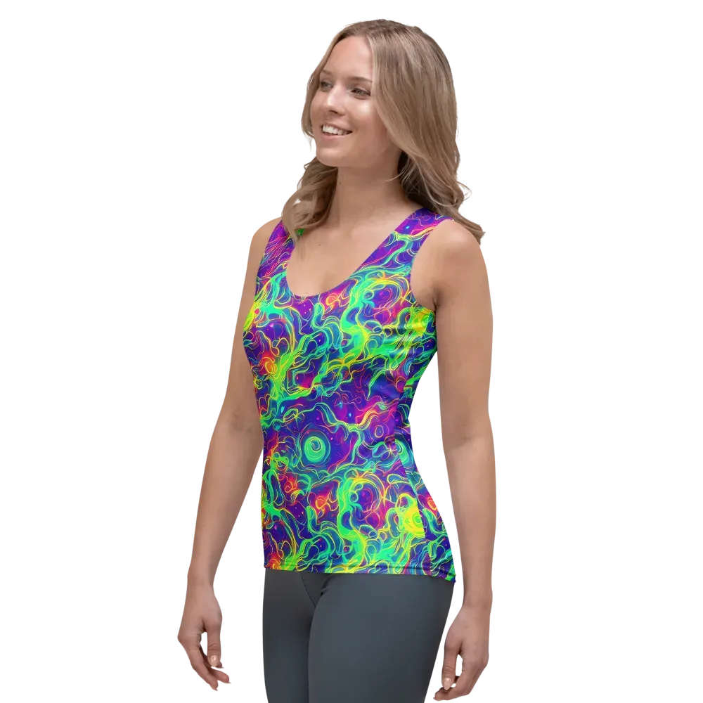 Ultraviolet Reverie on Women's Tank Top — Left Front