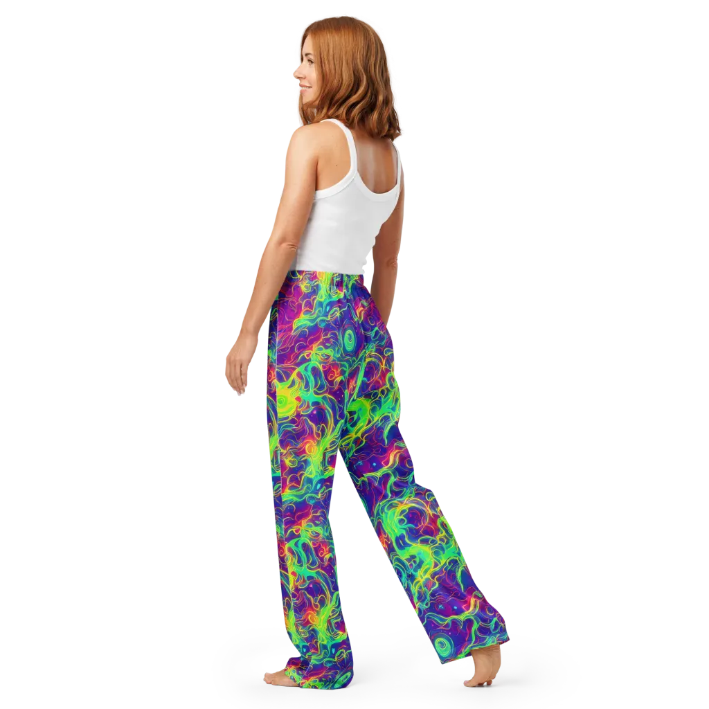 Ultraviolet Reverie on Women's Pajama Pants — Back