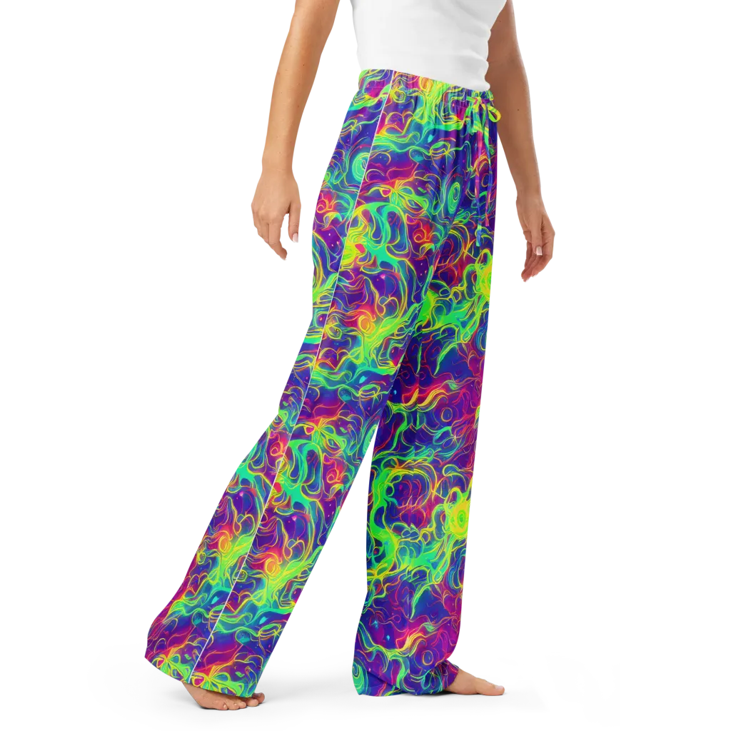 Ultraviolet Reverie on Women's Pajama Pants — Right Front