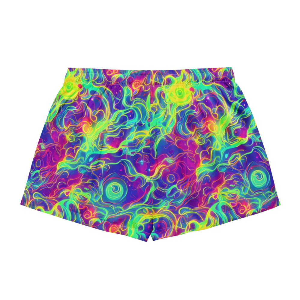 Ultraviolet Reverie on Women's Pajama Shorts — Back