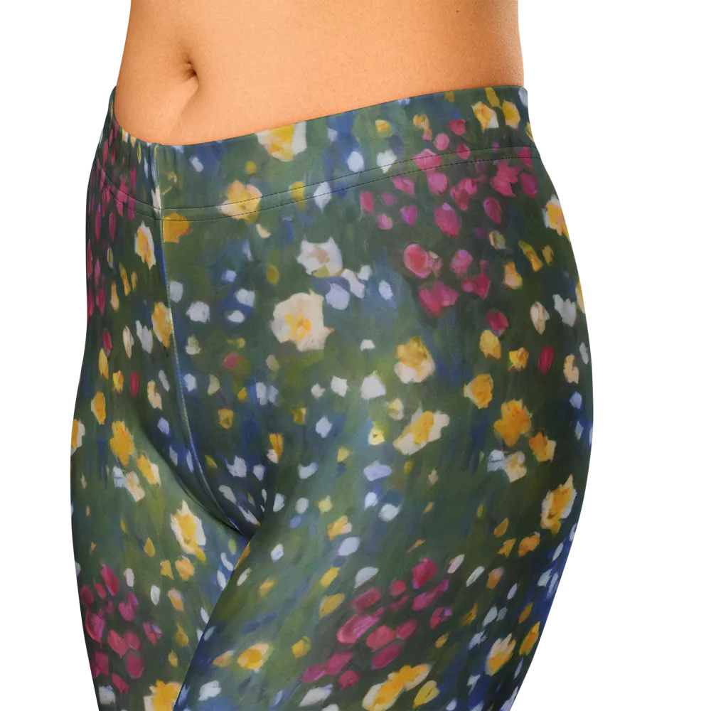 Meadow Reverie on Capri Leggings — Zoomed-in
