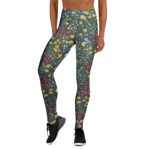 Meadow Reverie on a Yoga Leggings