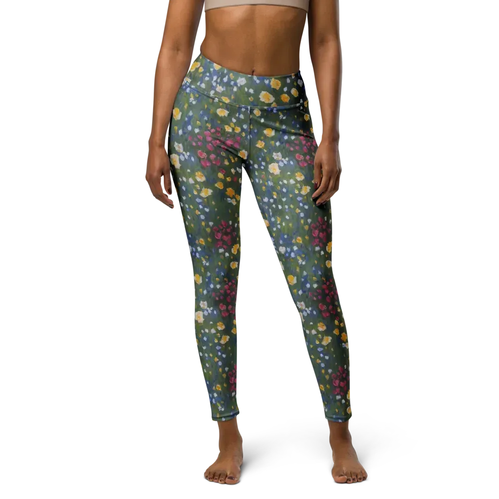 Meadow Reverie on Yoga Leggings — Front