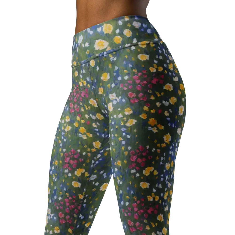 Meadow Reverie on Yoga Leggings — Left Front