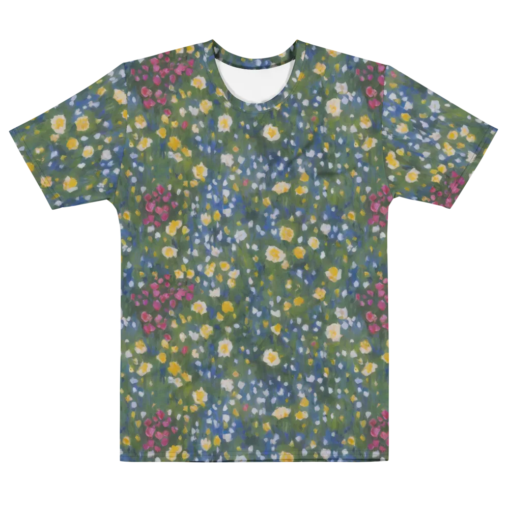 Meadow Reverie on Men's Cotton Crew Neck T-Shirt — Front