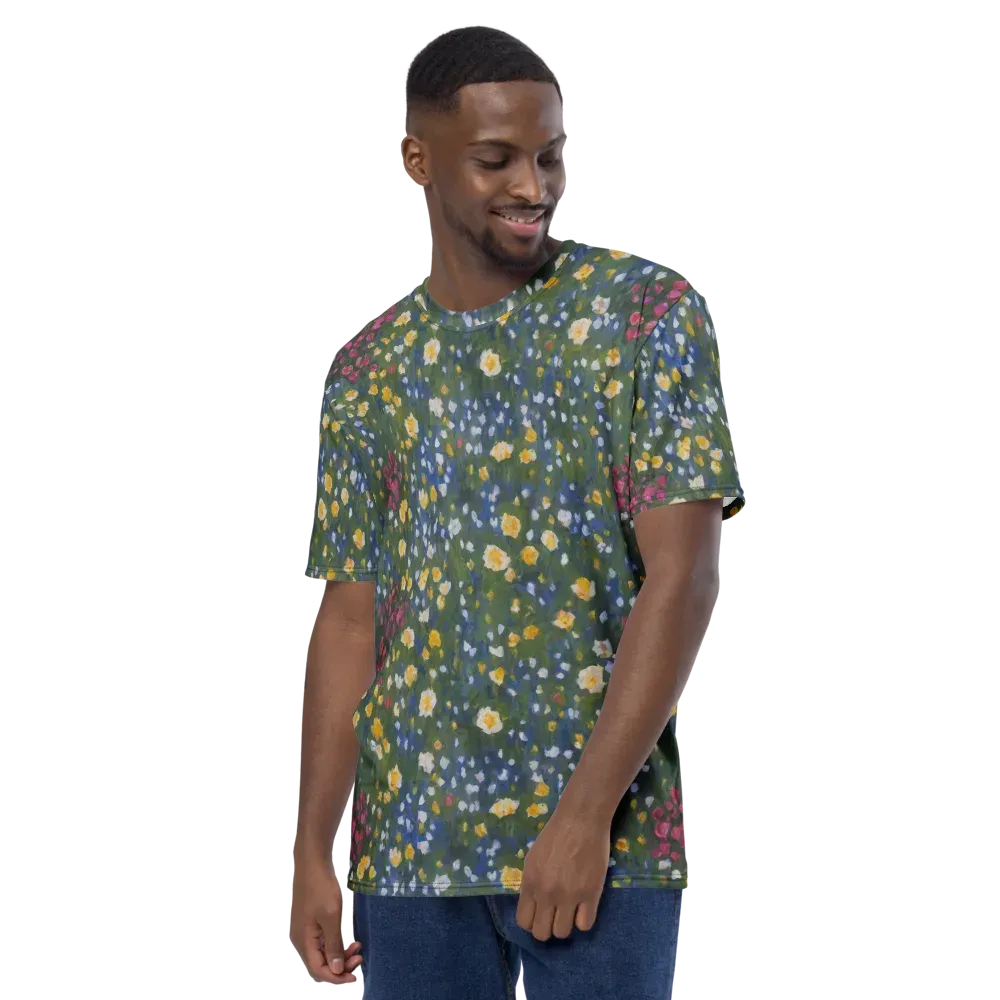 Meadow Reverie on Men's Crew Neck T-Shirt — Left