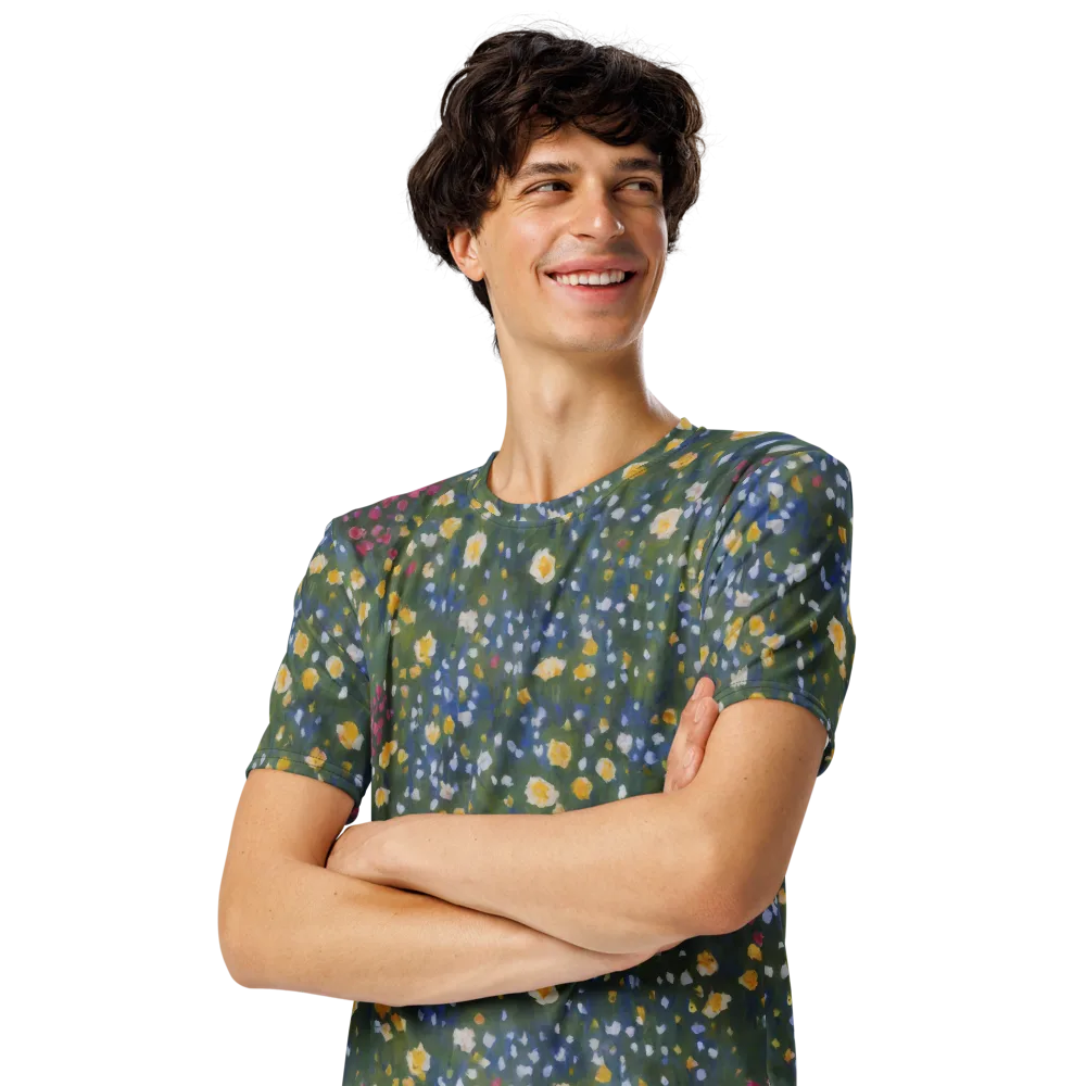 Meadow Reverie on Men's Crew Neck T-Shirt — Left Front