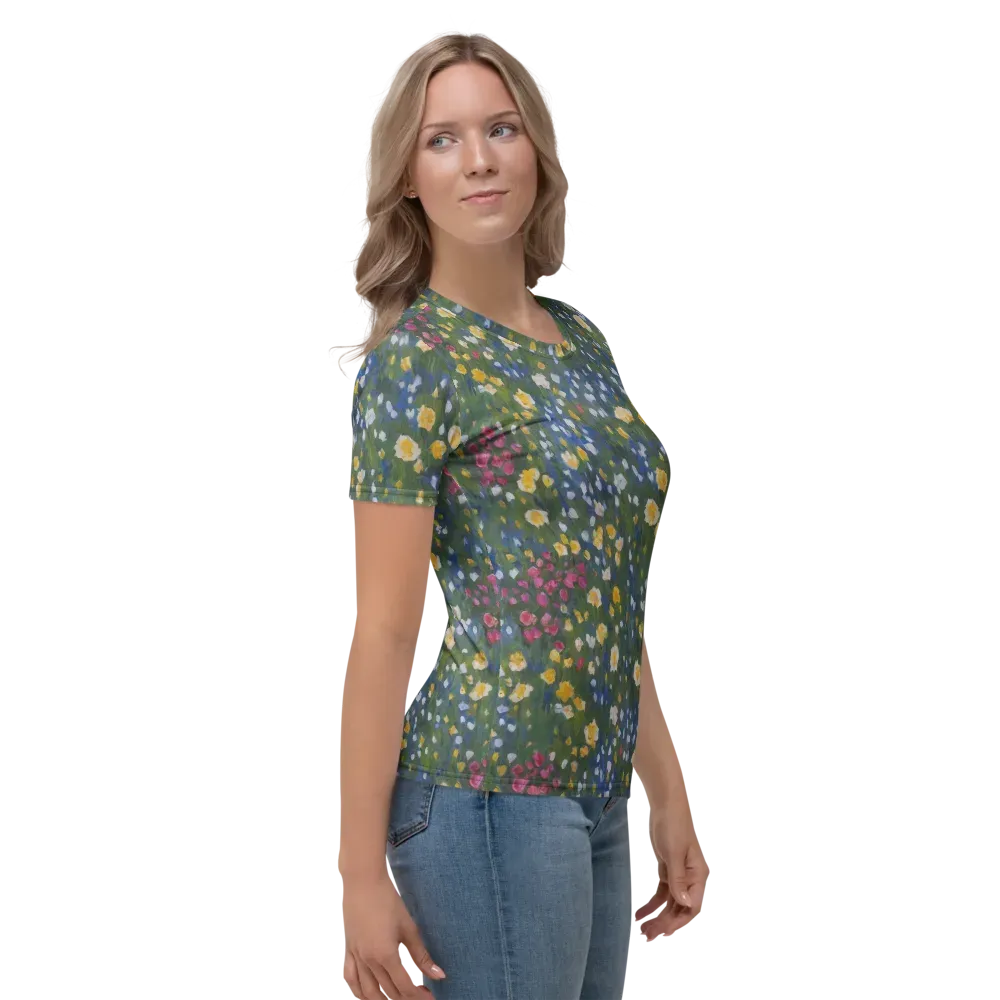 Meadow Reverie on Women's Crew Neck T-Shirt — Right