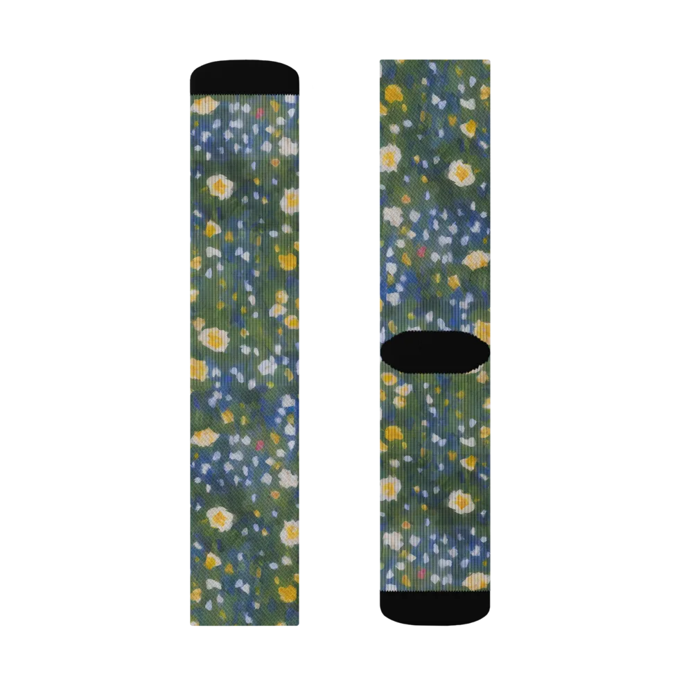 Meadow Reverie on Socks — Left Sock