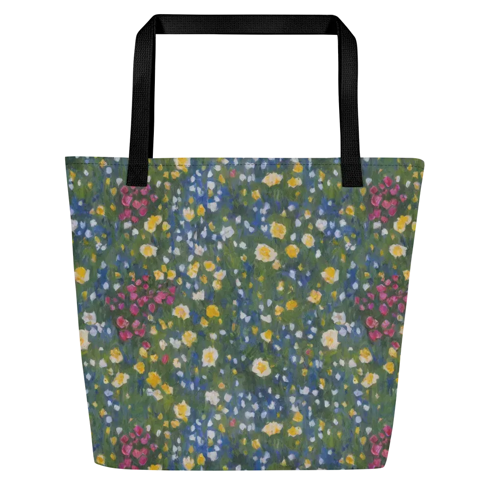 Meadow Reverie on Large Tote Bag W/ Pocket — Front