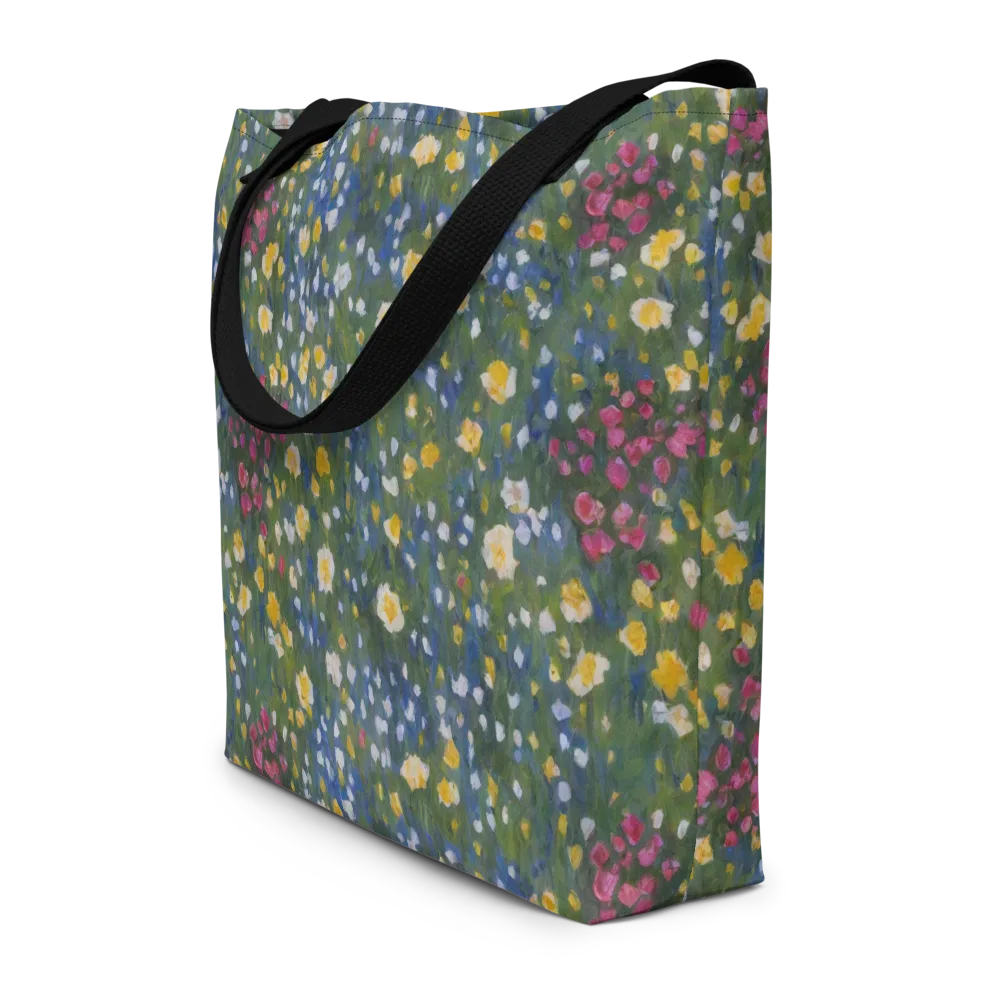 Meadow Reverie on Large Tote Bag W/ Pocket — Front