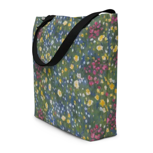 Meadow Reverie on a Large Tote Bag W/ Pocket