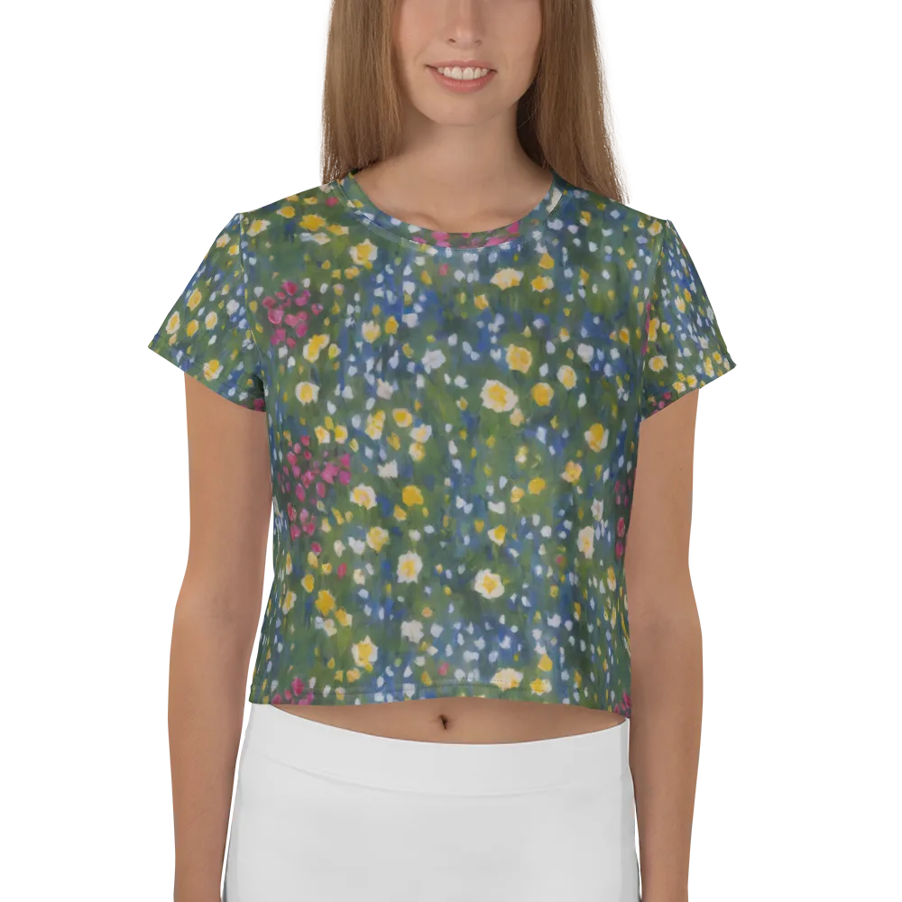 Meadow Reverie on Crop Tee — Front