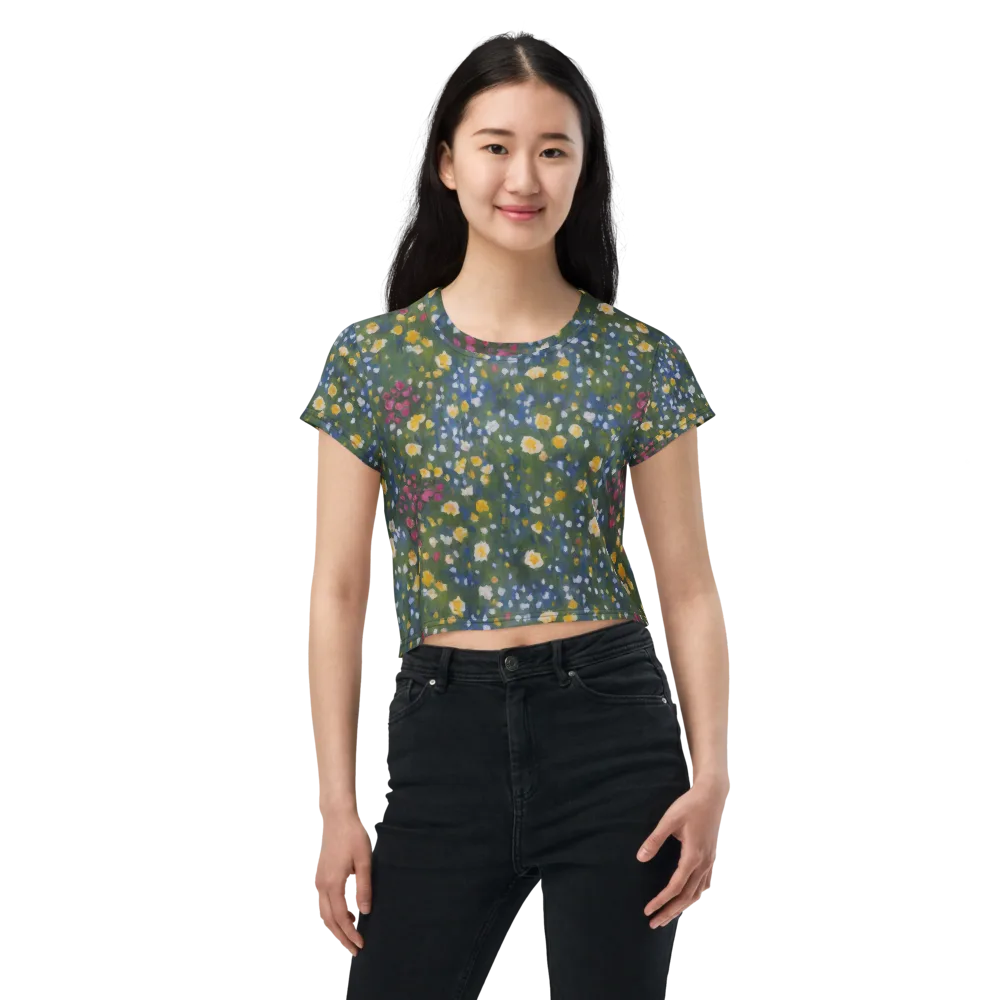 Meadow Reverie on Crop Tee — Front