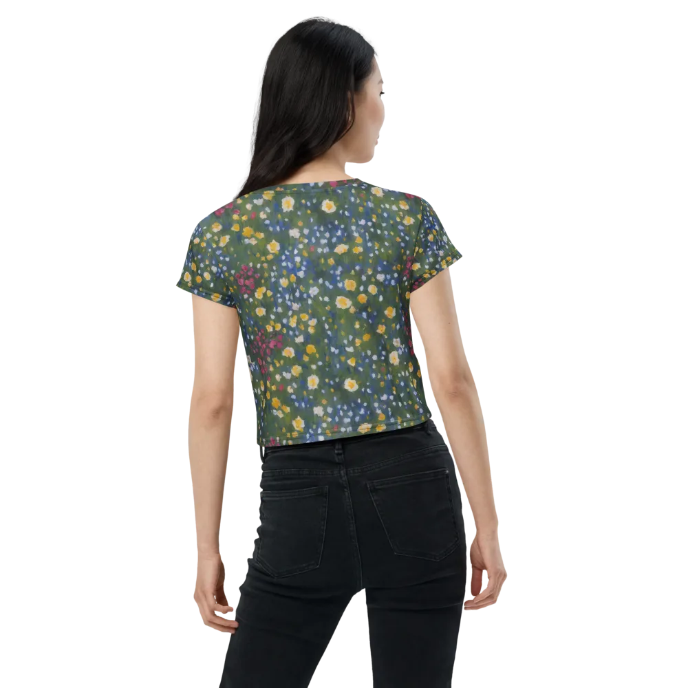 Meadow Reverie on Crop Tee — Back