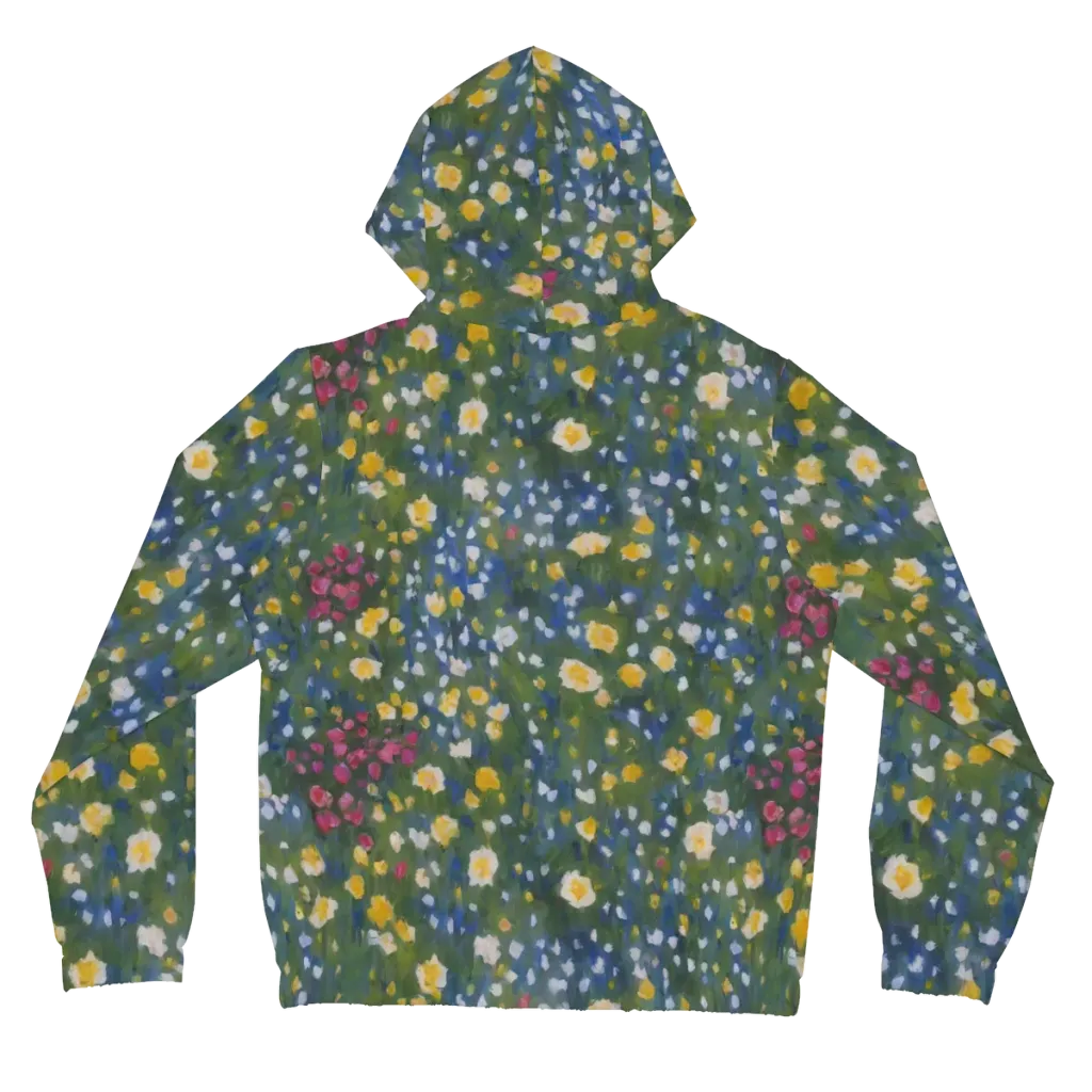 Meadow Reverie on Women's Full-Zip Hoodie — Back