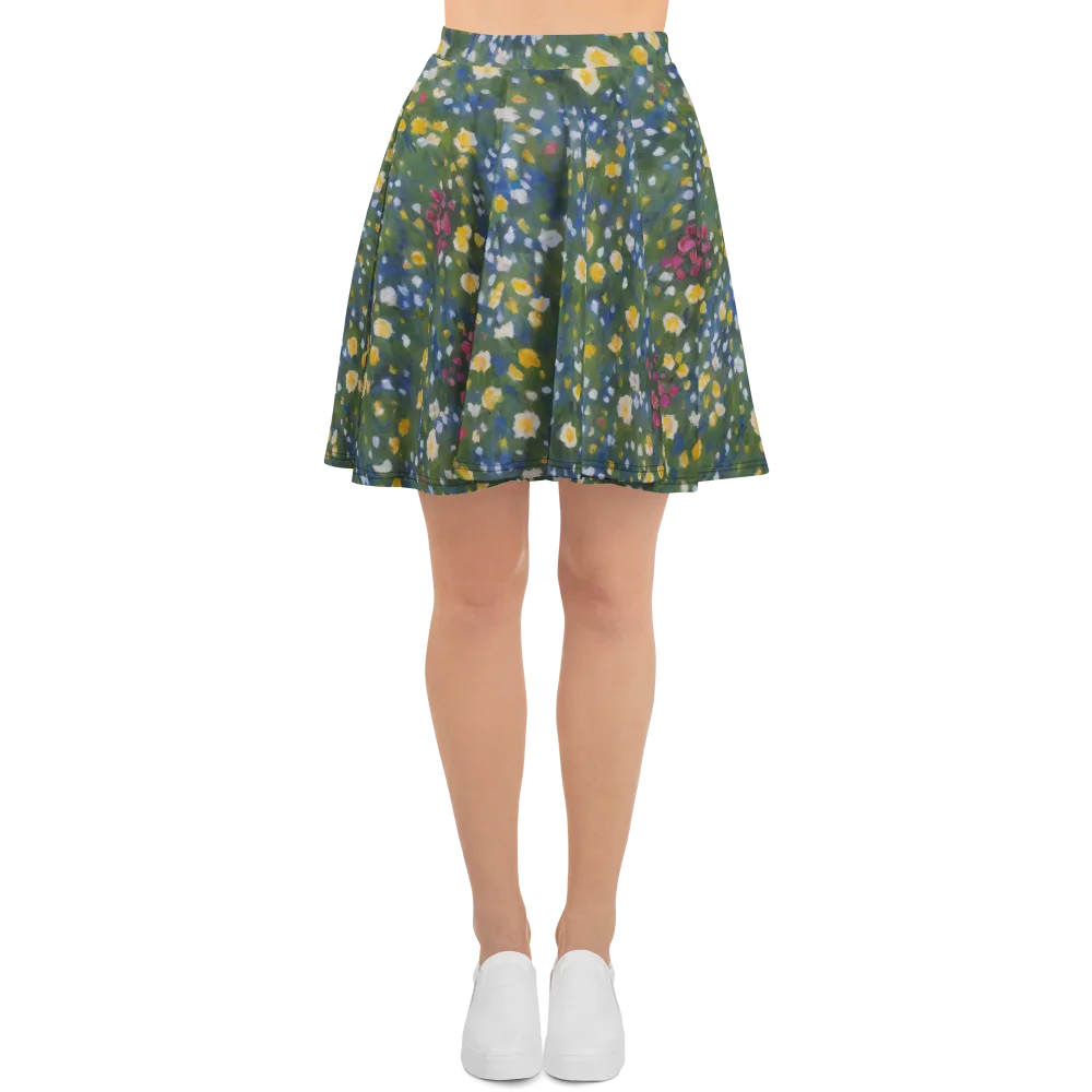 Meadow Reverie on Skater Skirt — Front