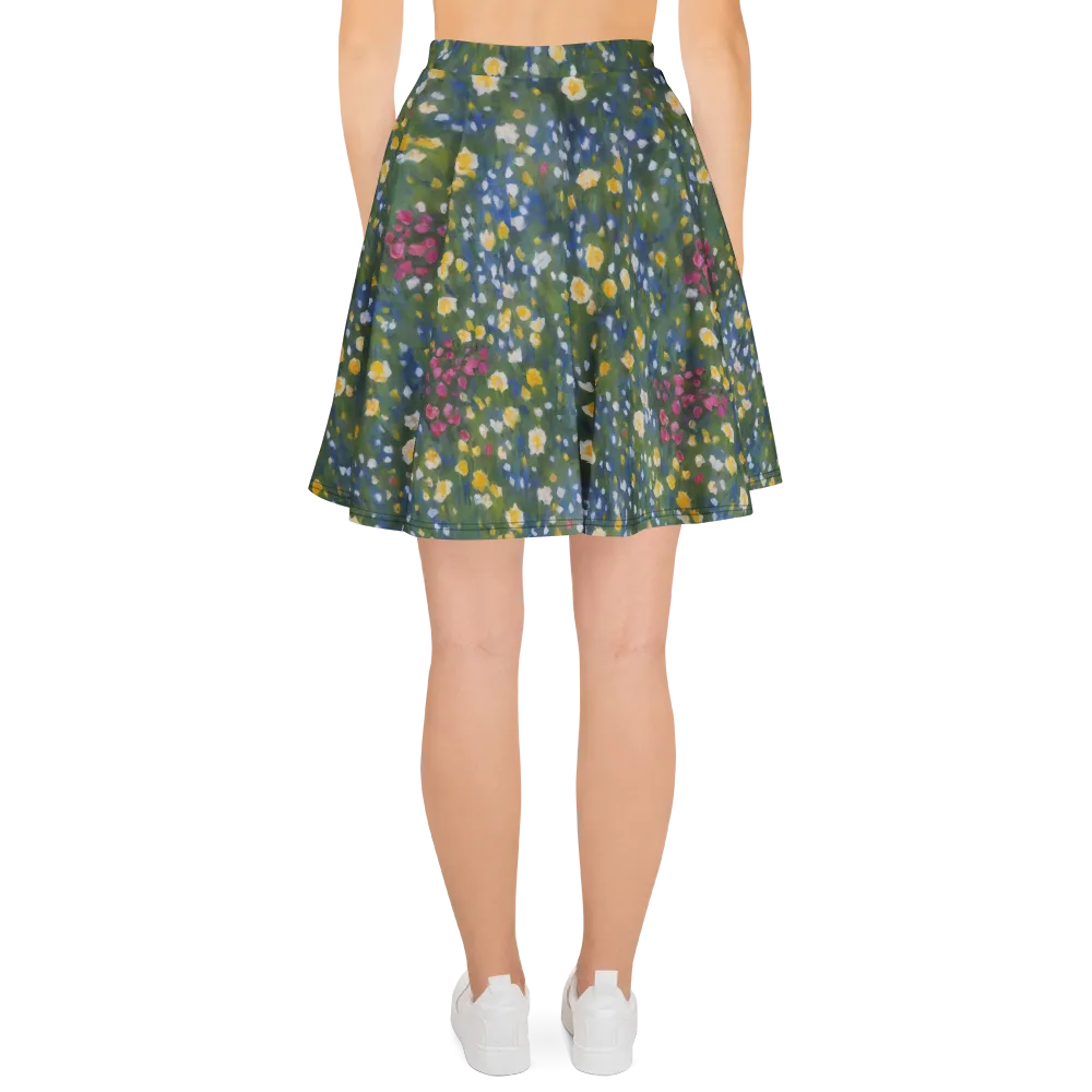 Meadow Reverie on Skater Skirt — Back