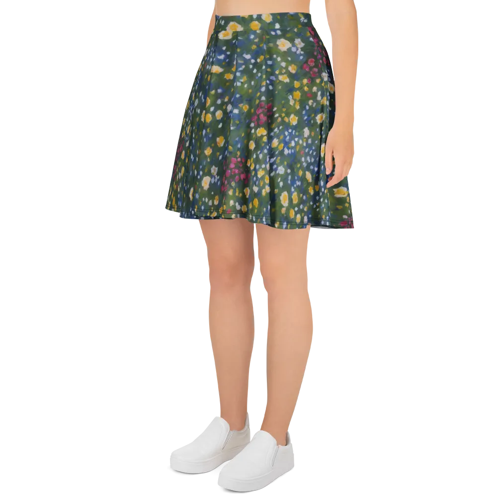 Meadow Reverie on Skater Skirt — Left