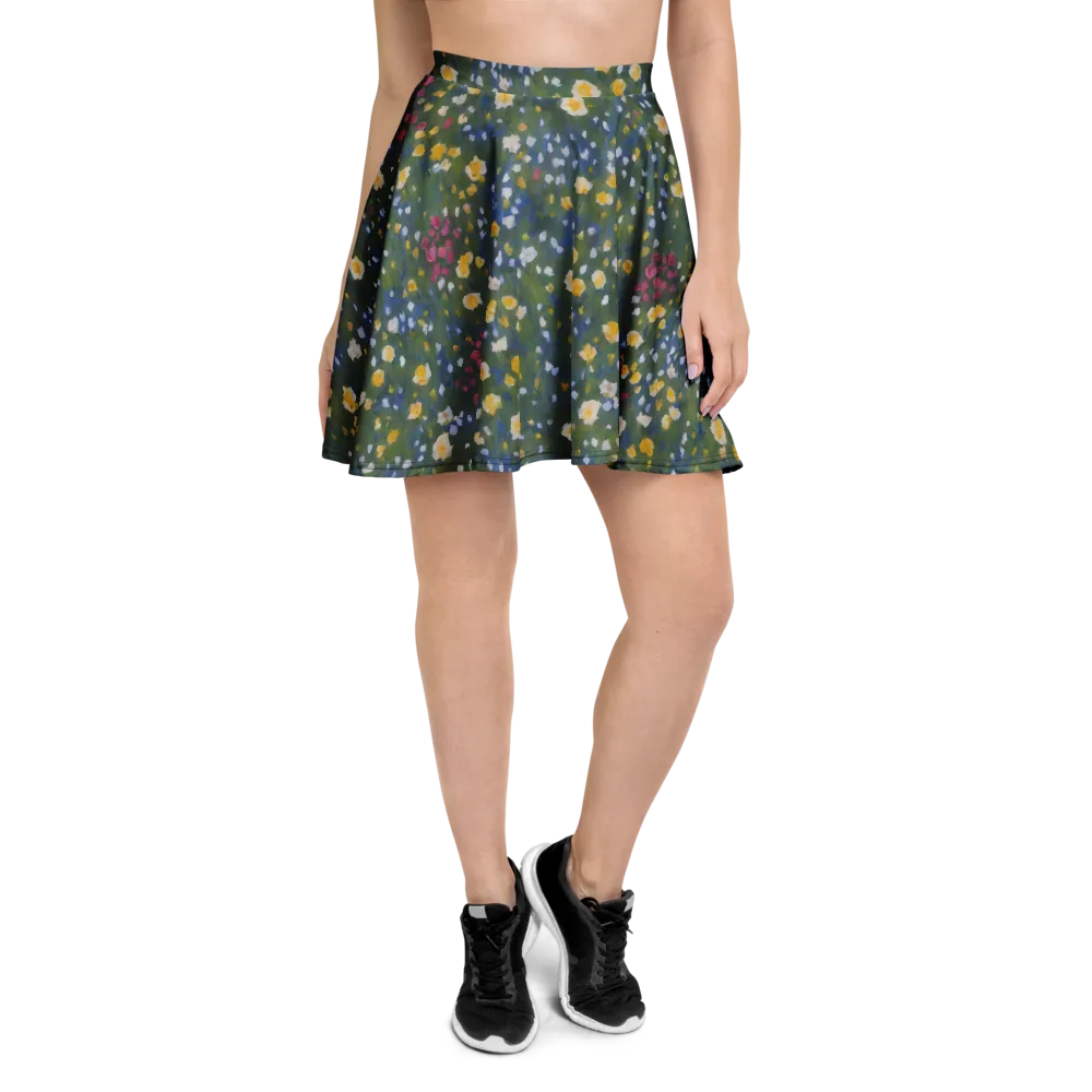 Meadow Reverie on Skater Skirt — Front