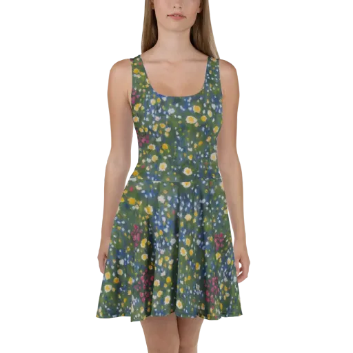 Meadow Reverie on a Skater Dress