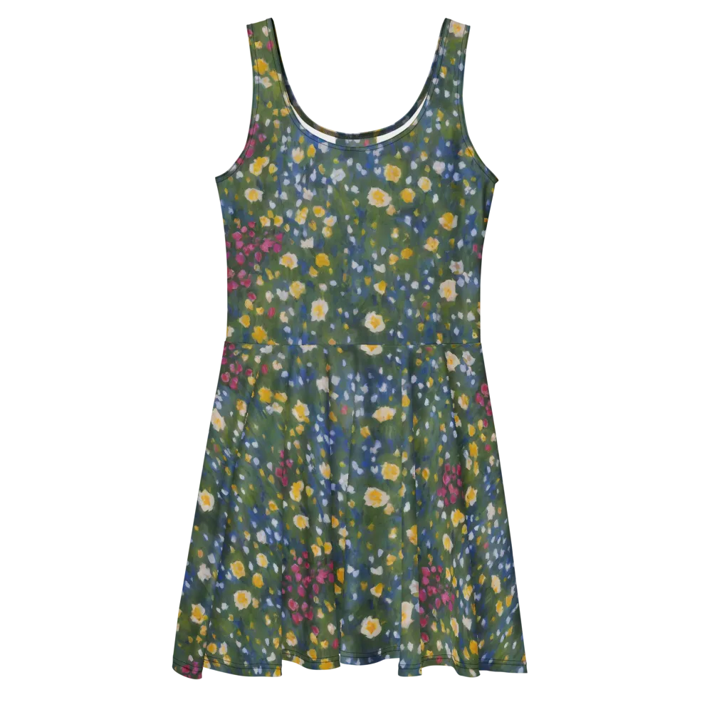 Meadow Reverie on Skater Dress — Front