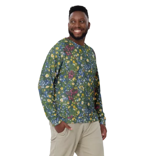 Meadow Reverie on a Sweatshirt