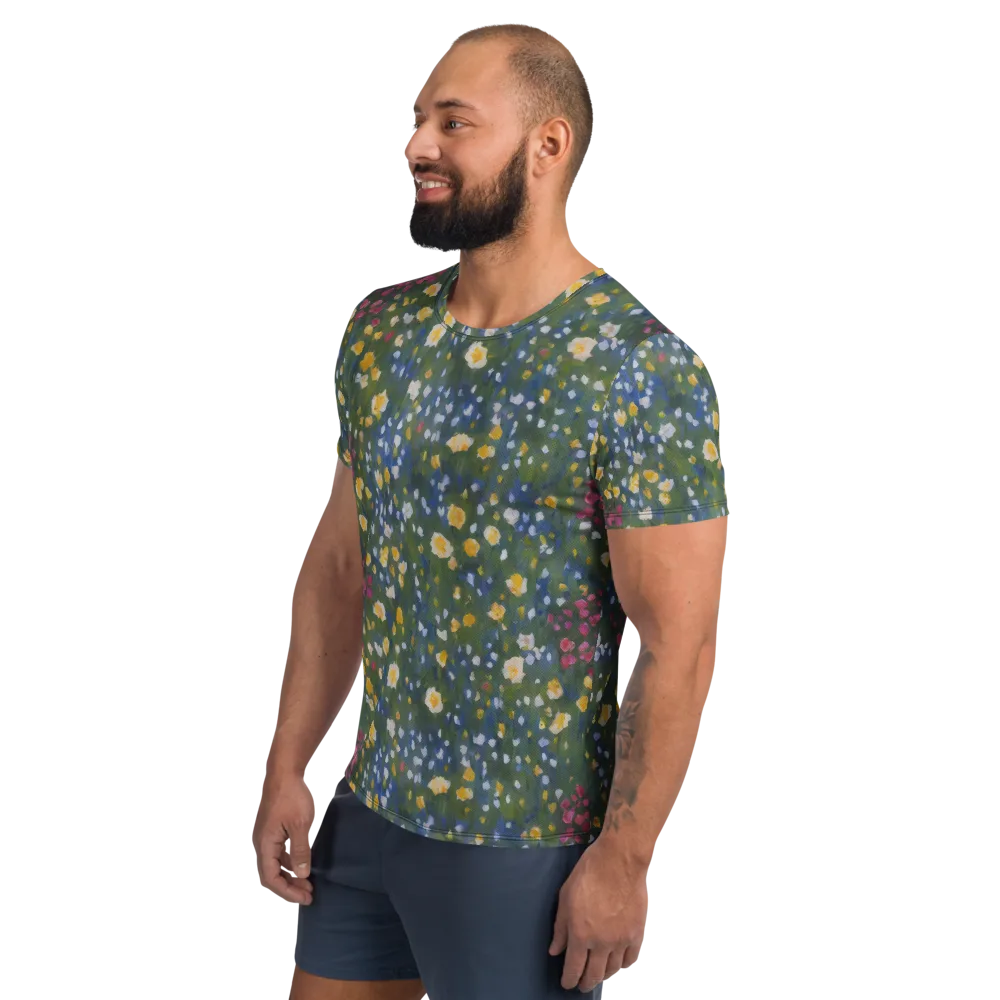 Meadow Reverie on Men's Athletic T-Shirt — Left