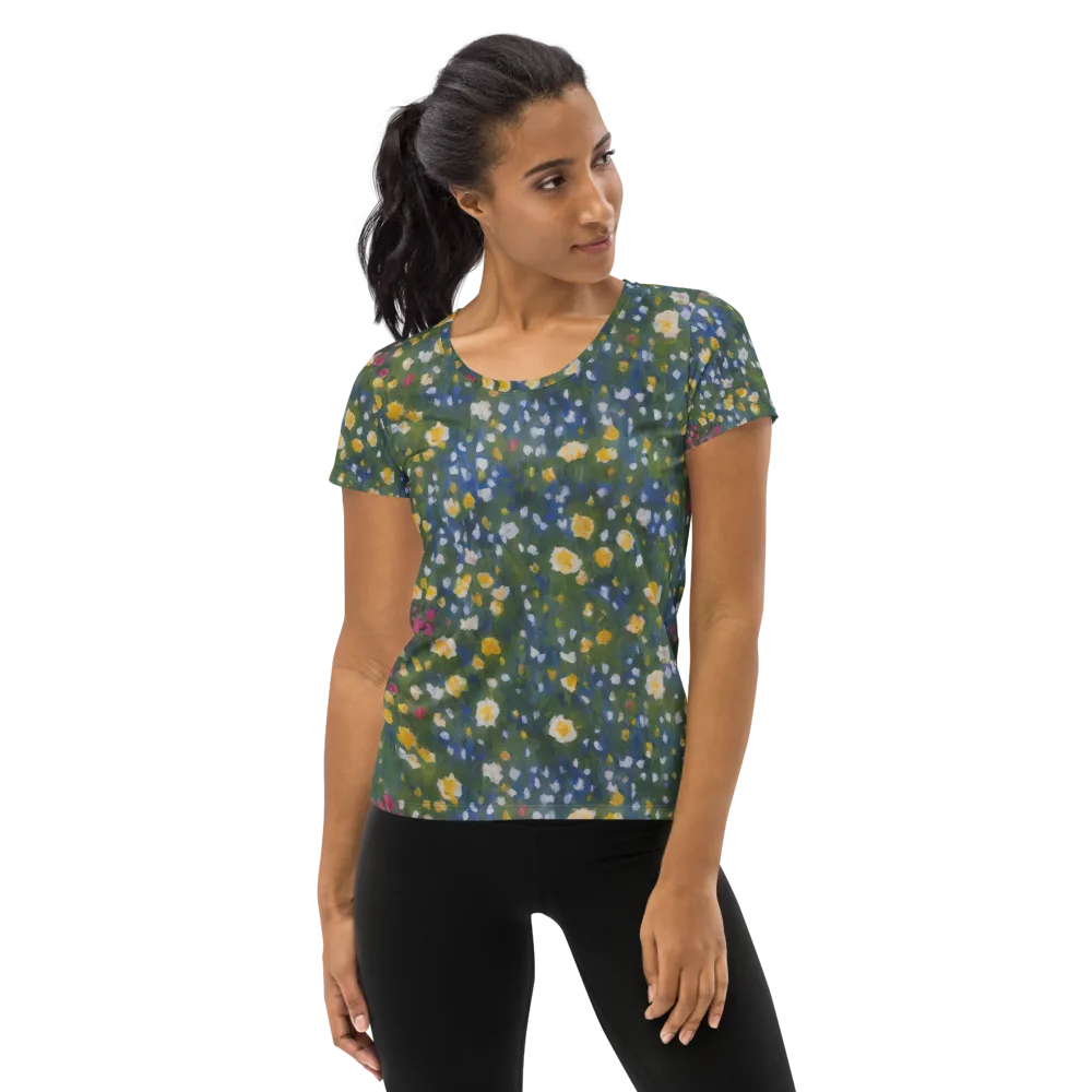 Meadow Reverie on Women's Athletic T-Shirt — Front