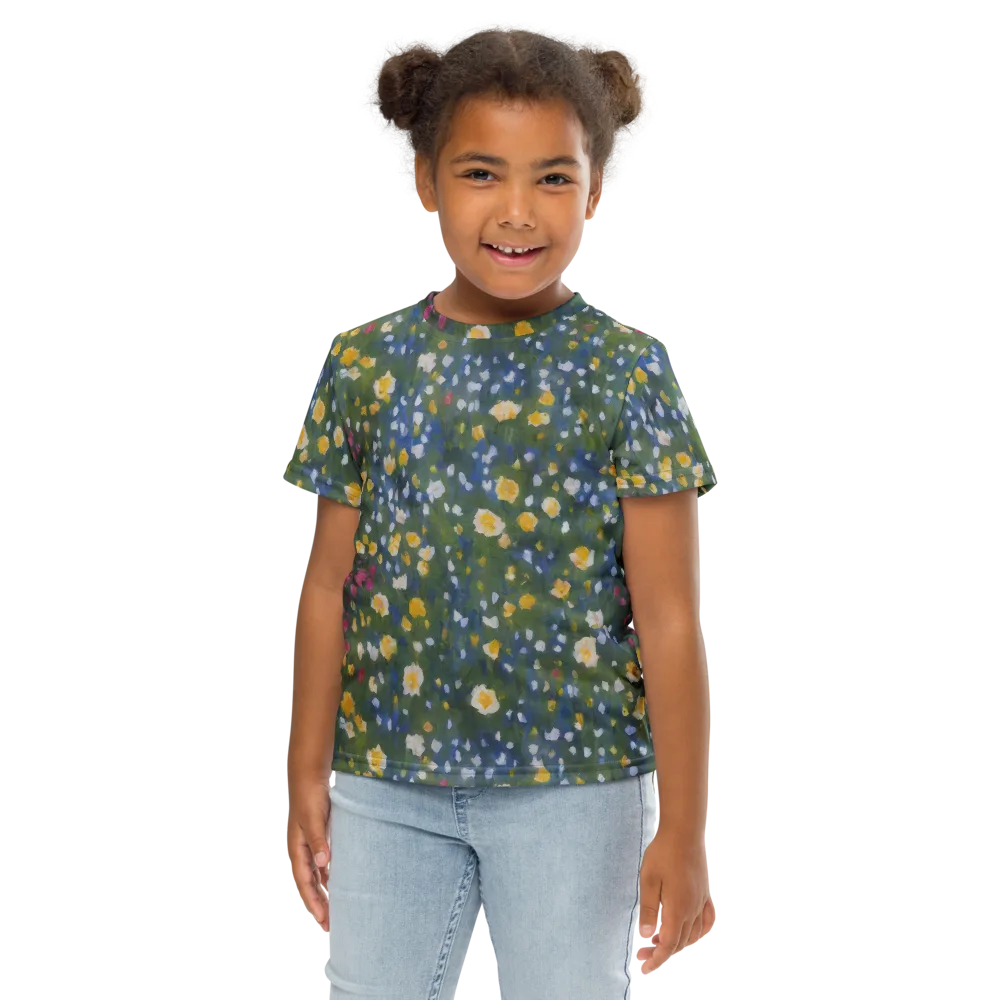 Meadow Reverie on Kids Crew Neck T-Shirt — Front