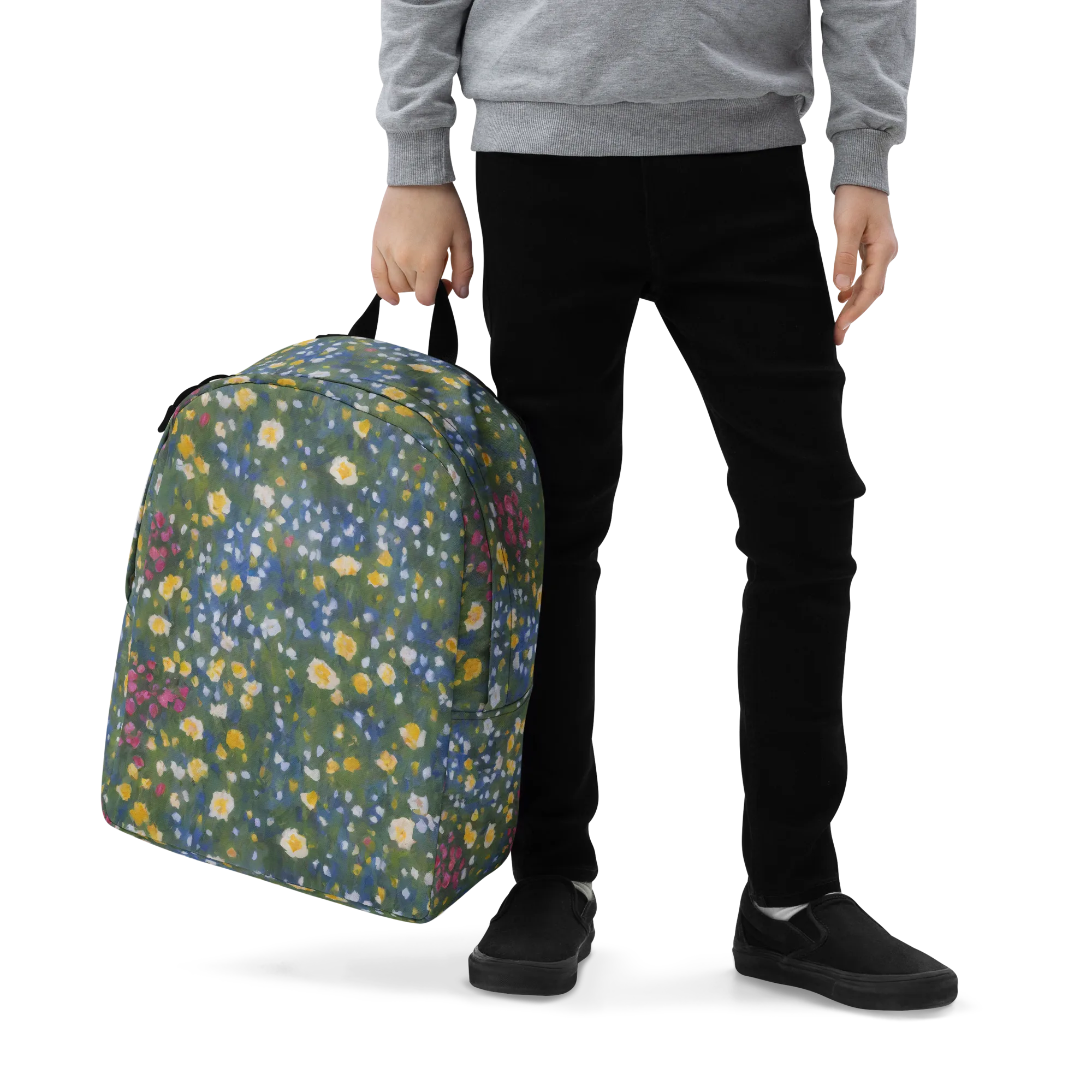 Meadow Reverie on Minimalist Backpack — Zoomed-in