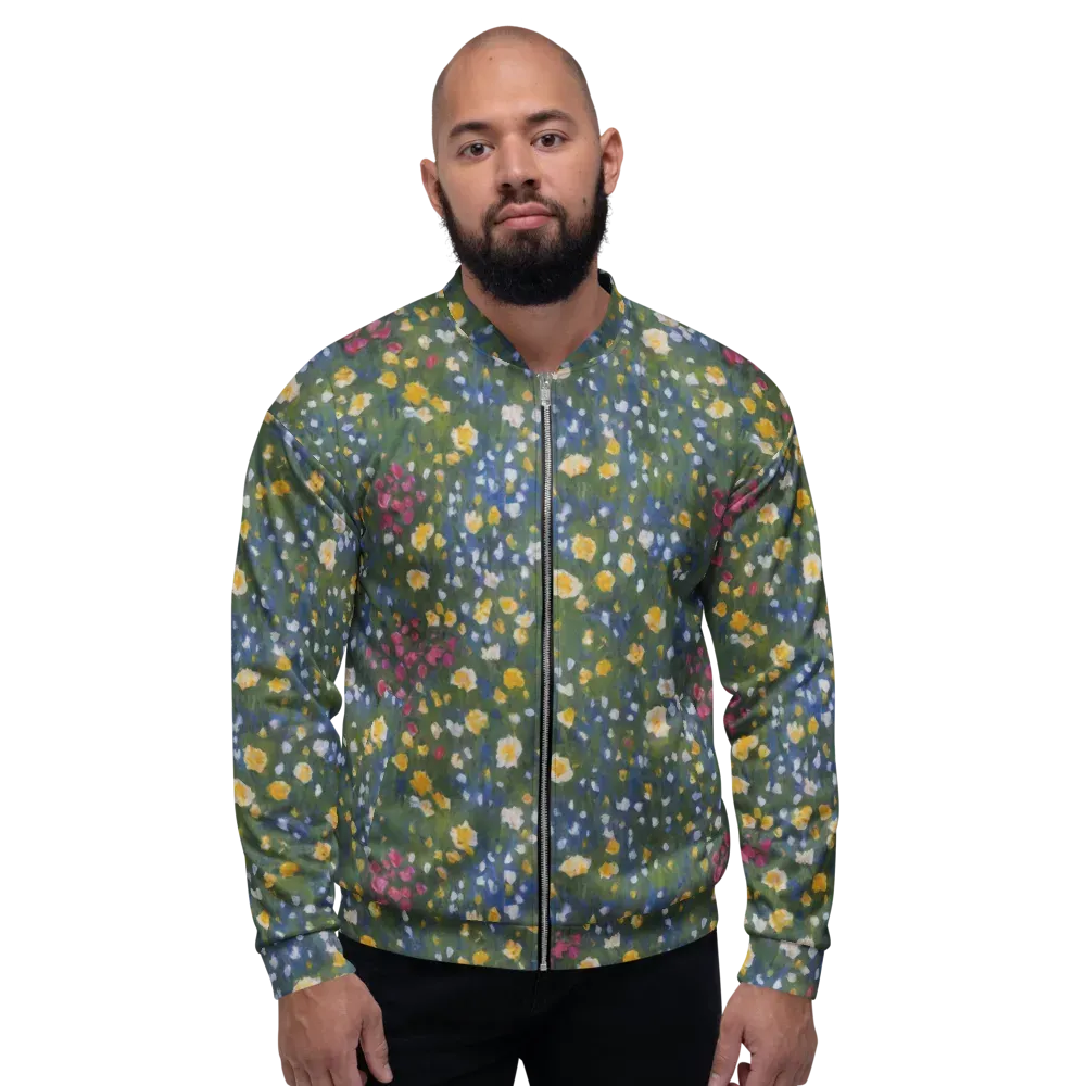 Meadow Reverie on Bomber Jacket — Front