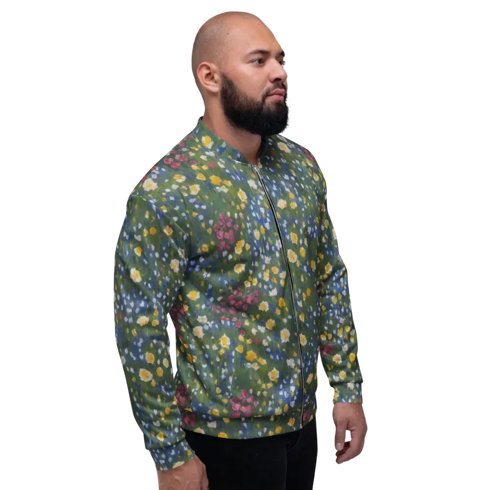 Meadow Reverie on Bomber Jacket — Right