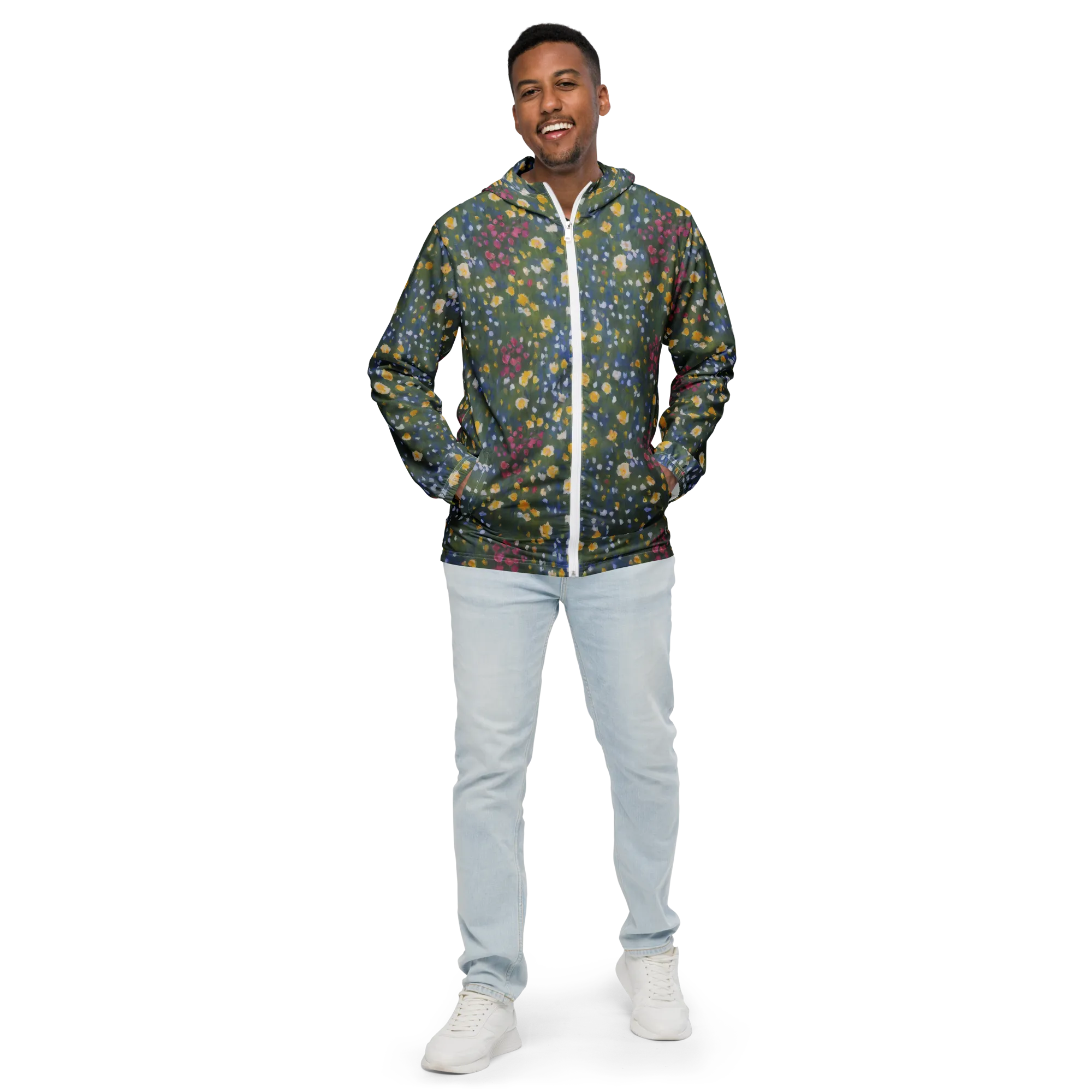 Meadow Reverie on Men's Windbreaker — Front