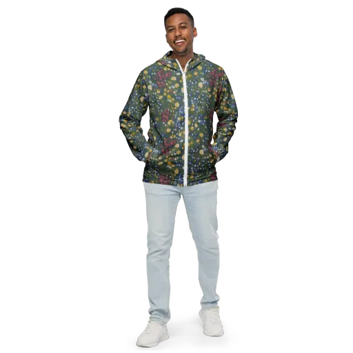 Meadow Reverie on a Men's Windbreaker