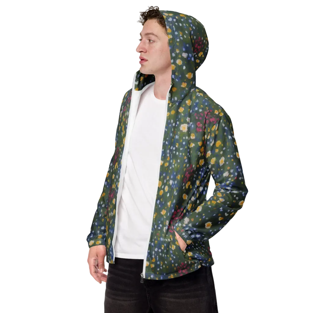 Meadow Reverie on Men's Windbreaker — Left Front