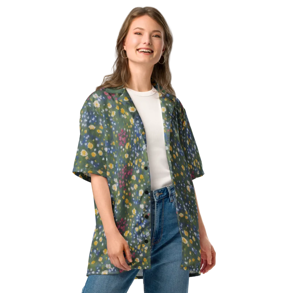 Meadow Reverie on Button Shirt — Front