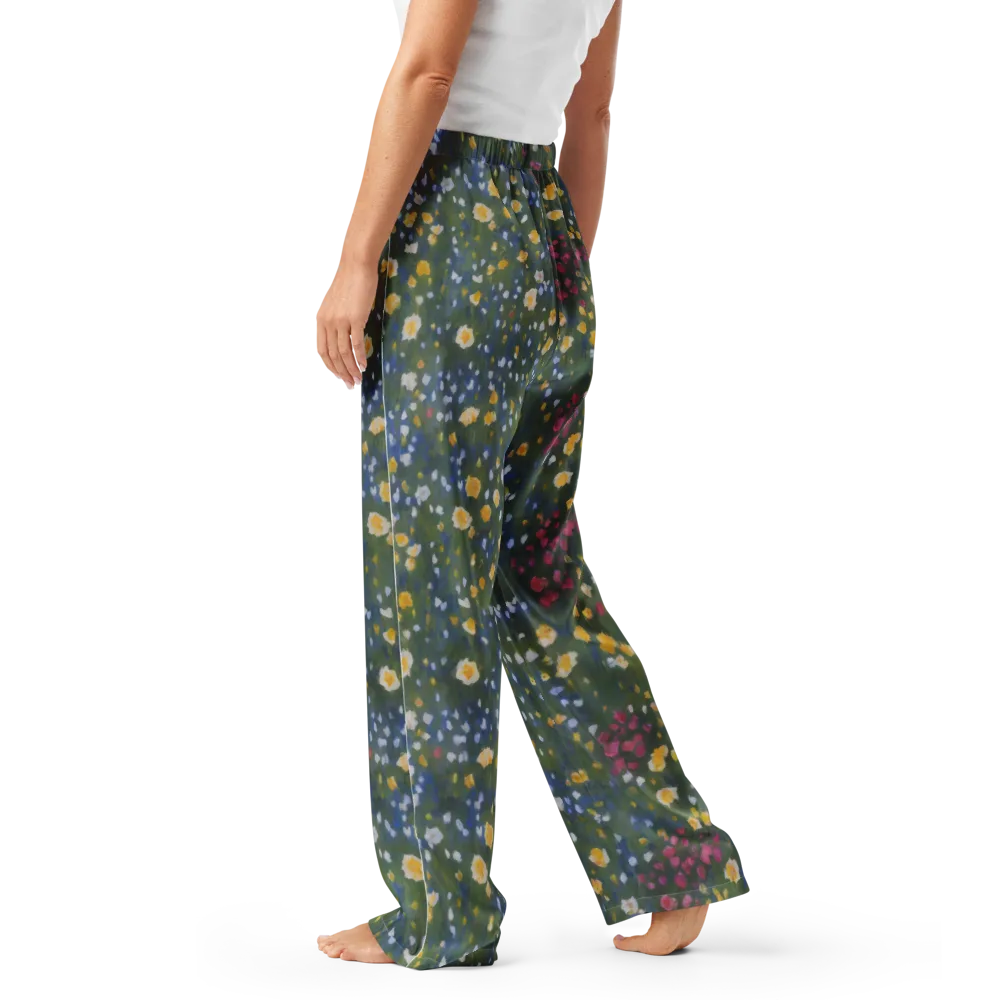 Meadow Reverie on Women's Pajama Pants — Left