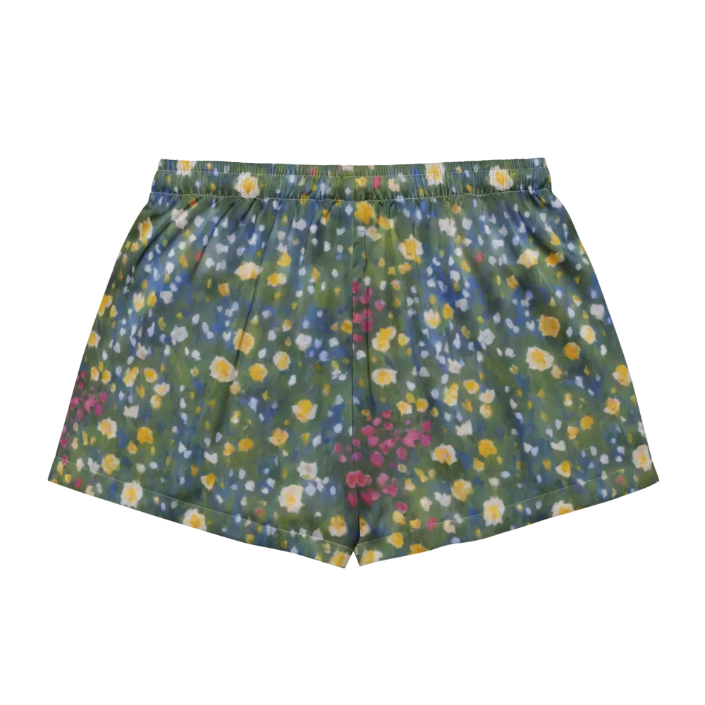 Meadow Reverie on Women's Pajama Shorts — Back