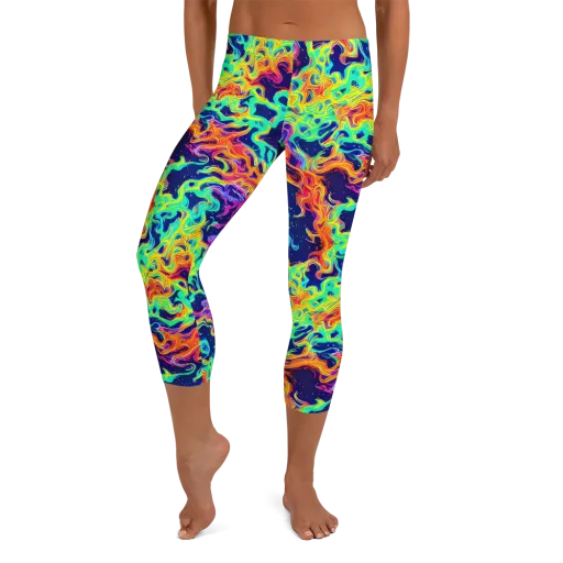 Hypercolor Whirlpool on a Capri Leggings