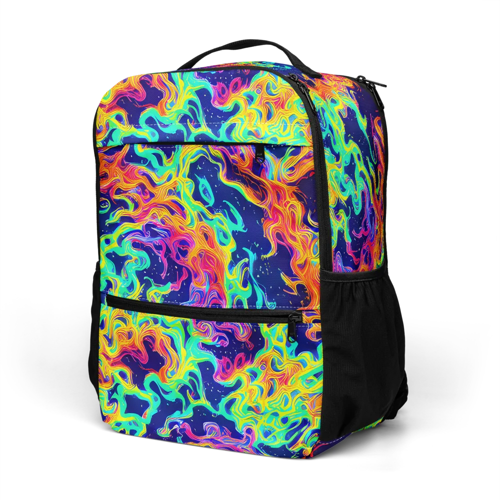 Hypercolor Whirlpool on Utility Backpack — Left Front