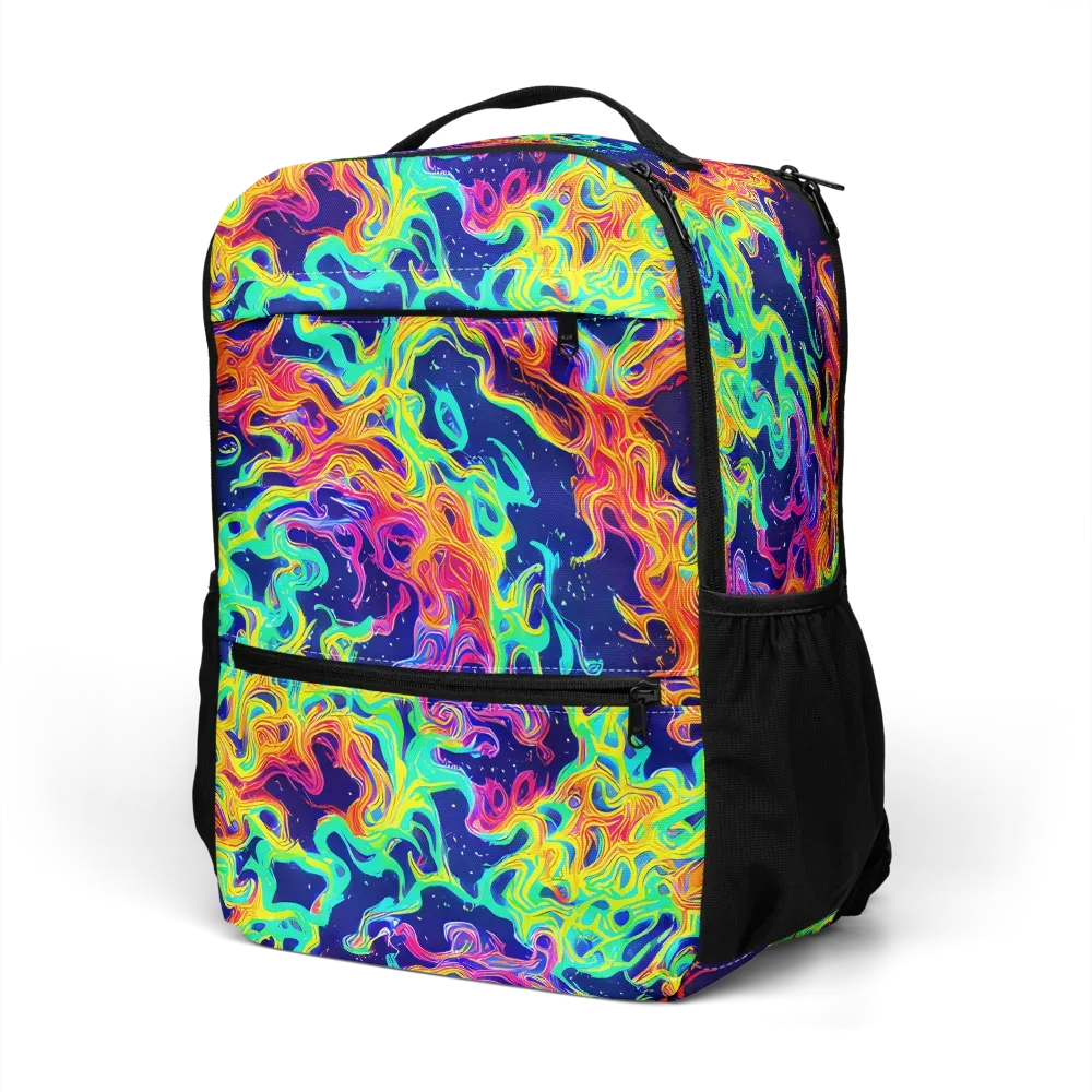 Hypercolor Whirlpool on Utility Backpack — Left Front