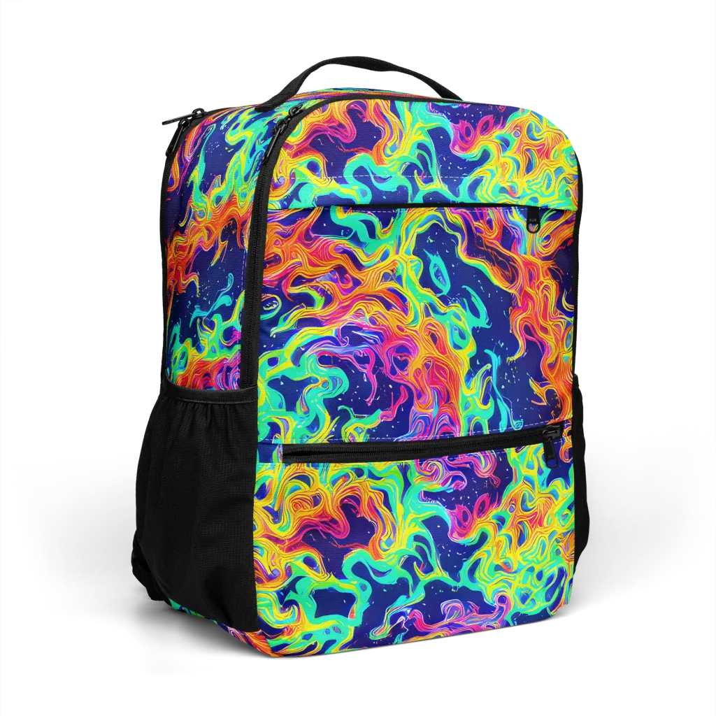 Hypercolor Whirlpool on Utility Backpack — Right Front