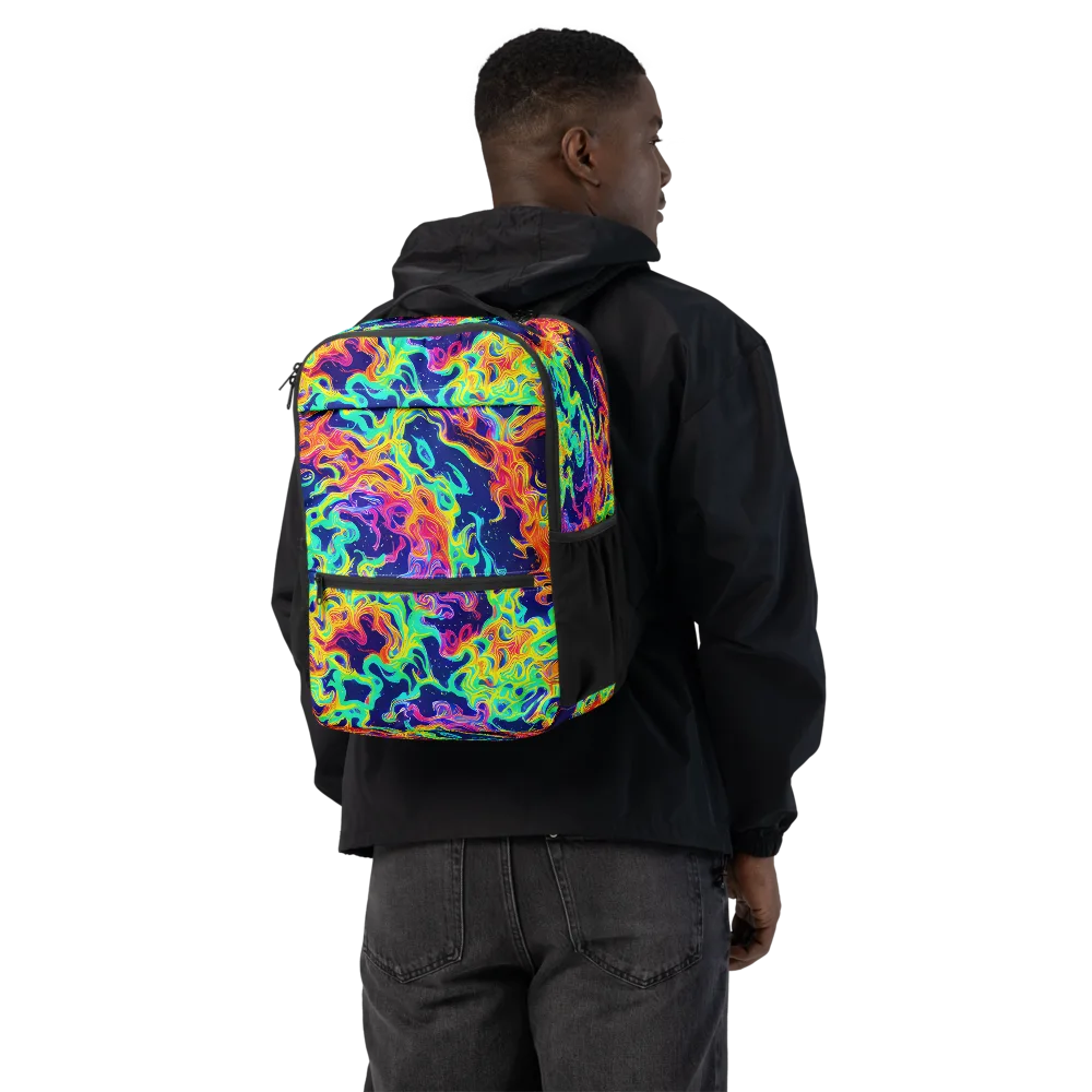 Hypercolor Whirlpool on Utility Backpack — Back