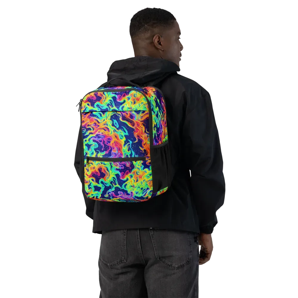 Hypercolor Whirlpool on Utility Backpack — Back