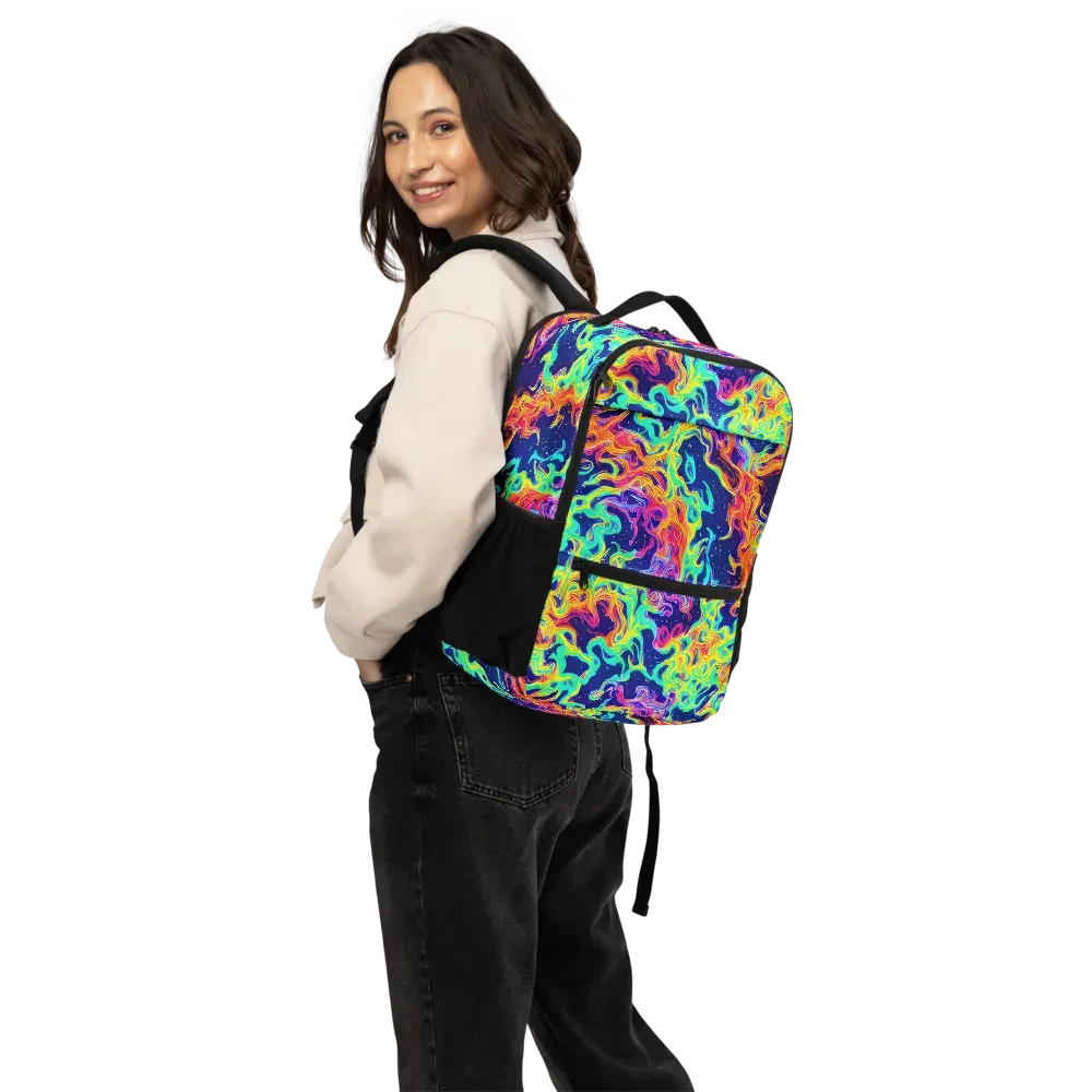 Hypercolor Whirlpool on Utility Backpack — Back