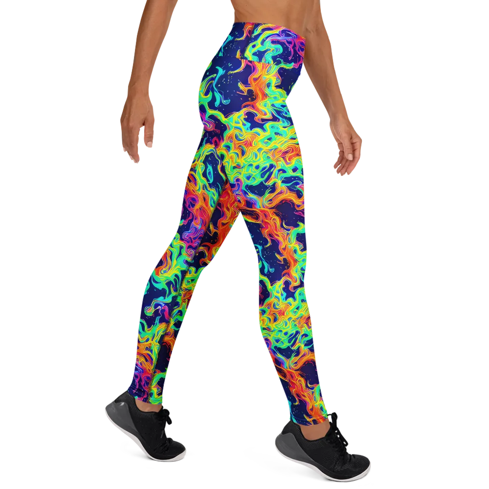 Hypercolor Whirlpool on Yoga Leggings — Right