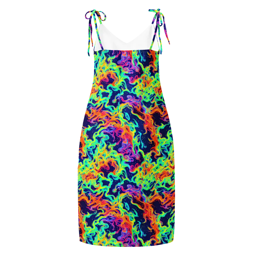 Hypercolor Whirlpool on Slip Dress — Back